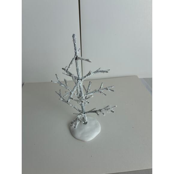 Dept. 56/Lemax Christmas Tree Three White Birch Snow Frosted Various Sizes - Picture 9 of 10